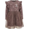 hummel hmlFIA langarm Baby-Kleid 8100 - deep taupe 56