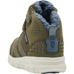 hummel Crosslite hummelTEX Mid-Top Winter Sneaker wasserabweisend gefüttert Kinder 6086 - dark olive 26
