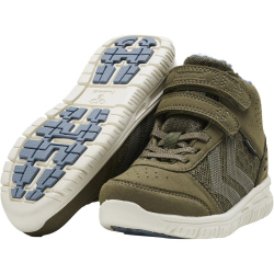 hummel Crosslite hummelTEX Mid-Top Winter Sneaker wasserabweisend gefüttert Kinder 6086 - dark olive 26