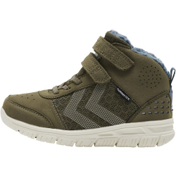 hummel Crosslite hummelTEX Mid-Top Winter Sneaker wasserabweisend gefüttert Kinder 6086 - dark olive 27