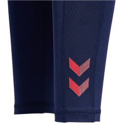 hummel hmlQ4 High-Waist lange Tights Damen 7026 - marine XXL