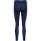 hummel hmlQ4 High-Waist lange Tights Damen 7026 - marine XXL