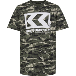 hummel hmlFSK LOW T-Shirt Jungen 6453 - olive night 110