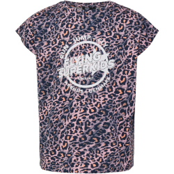 hummel hmlFSK HOP T-Shirt M&auml;dchen 7206 - black iris/zephyr 110