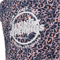 hummel hmlFSK HOP T-Shirt M&auml;dchen 7206 - black iris/zephyr 110