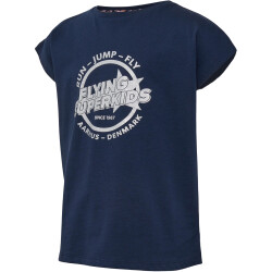 hummel hmlFSK HOP T-Shirt Mädchen 1009 - black iris 110
