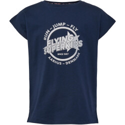 hummel hmlFSK HOP T-Shirt Mädchen 1009 - black iris 110