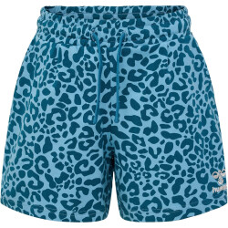 hummel hmlFLOWY AOP Sweatshorts Mädchen 7058 - blue coral 104