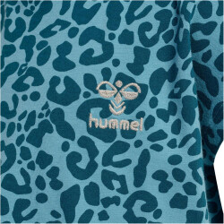 hummel hmlFLOWY AOP T-Shirt Mädchen 7058 - blue coral 104