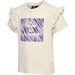 hummel hmlFLOWY RUFFLE T-Shirt Mädchen 1506 - birch 104
