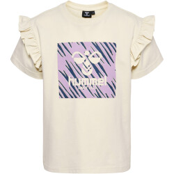 hummel hmlFLOWY RUFFLE T-Shirt Mädchen 1506 - birch 104