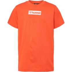 hummel hmlFLOW T-Shirt Jungen 3164 - cherry tomato 104