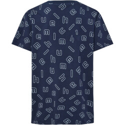 hummel hmlFLOW AOP T-Shirt Jungen 1009 - black iris 104