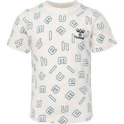 hummel hmlFLOW AOP T-Shirt Jungen 9806 - marshmallow 104