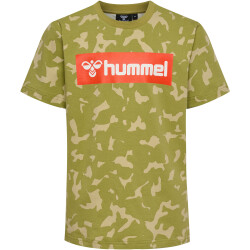 hummel hmlRUSH AOP T-Shirt Jungen 6156 - green olive 104