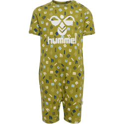 hummel hmlGLADLY kurzarm Baby-Strampler 6156 - green olive 56