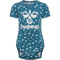 hummel hmlDREAM AOP kurzarm Baby-Body 7058 - blue coral 62