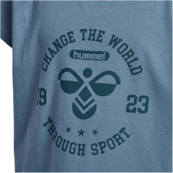 hummel hmlMALIN T-Shirt Mädchen 6471 - blue mirage 104