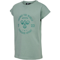 hummel hmlMALIN T-Shirt Mädchen 6607 - chinois green...