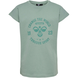 hummel hmlMALIN T-Shirt Mädchen 6607 - chinois green...
