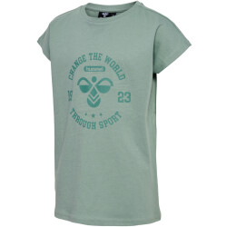 hummel hmlMALIN T-Shirt Mädchen 6607 - chinois green...