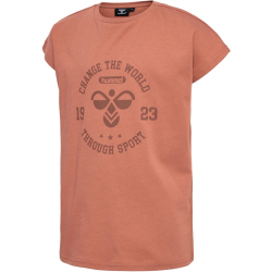hummel hmlMALIN T-Shirt Mädchen 8073 - chutney 104