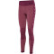 hummel hmlCLEA Seamless Mid-Waist Leggings Damen 3491 - grape wine/crushed berry mel L