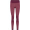 hummel hmlCLEA Seamless Mid-Waist Leggings Damen 3491 - grape wine/crushed berry mel L