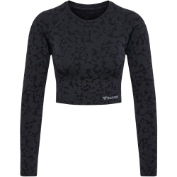 hummel hmlMT PI Seamless Cropped Funktionsshirt Damen 2001 - black S