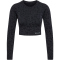 hummel hmlMT PI Seamless Cropped Funktionsshirt Damen 2001 - black S