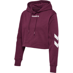 hummel hmlLEGACY Cropped Hoodie Damen 3506 - grape wine M