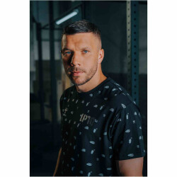 hummel LP10 Lukas Podolski Freizeitshirt mit Motiv Döner 2114 - black/white L