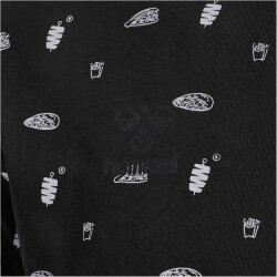 hummel LP10 Lukas Podolski Freizeitshirt mit Motiv Döner 2114 - black/white L
