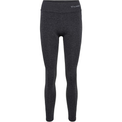 hummel hmlCI Seamless Mid Waist Scrunch Tights Damen 2508 - black melange L