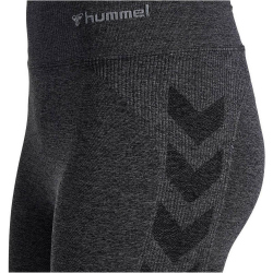 hummel hmlCI Seamless Mid Waist Scrunch Tights Damen 2508 - black melange XS
