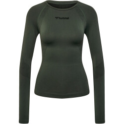 hummel hmlSHAPING Seamless Funktionsshirt Damen 6126 - climbing ivy XL