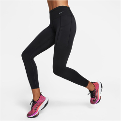 NIKE Dri-FIT Go Firm-Support Mid-Rise 7/8-Leggings mit Taschen Damen