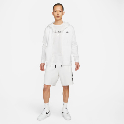 NIKE Sportswear Club Fleece Kapuzenjacke 100 - white/white/black XXL