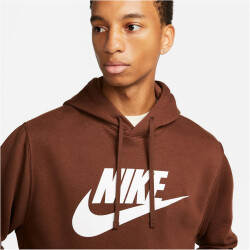 NIKE Sportswear Club Fleece Hoodie Herren 259 - cacao wow/cacao wow/white M