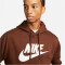 NIKE Sportswear Club Fleece Hoodie Herren 259 - cacao wow/cacao wow/white M