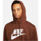 NIKE Sportswear Club Fleece Hoodie Herren 259 - cacao wow/cacao wow/white M