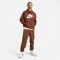 NIKE Sportswear Club Fleece Hoodie Herren 259 - cacao wow/cacao wow/white M