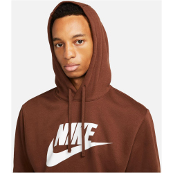 NIKE Sportswear Club Fleece Hoodie Herren 259 - cacao wow/cacao wow/white XXL