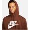 NIKE Sportswear Club Fleece Hoodie Herren 259 - cacao wow/cacao wow/white XXL