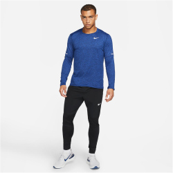 NIKE Dri-FIT Element Running Crew Sweatshirt Herren 451 - obsidian/game royal/reflective silv S
