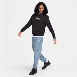 NIKE Sportswear Fleece Hoodie Herren 010 - black/reflective silv XL