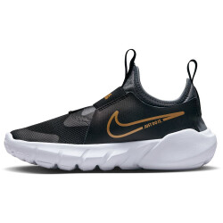 NIKE Flex Runner 2 Sneaker Kinder 007 - black/metallic gold-cool grey-white 27.5
