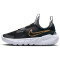 NIKE Flex Runner 2 Sneaker Kinder 007 - black/metallic gold-cool grey-white 27.5