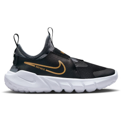 NIKE Flex Runner 2 Sneaker Kinder 007 - black/metallic gold-cool grey-white 31