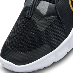 NIKE Flex Runner 2 Sneaker Kinder 007 - black/metallic gold-cool grey-white 31